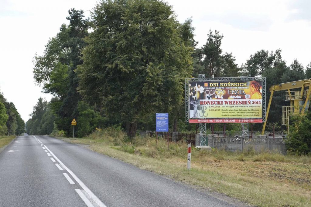 Nośnik reklamy do wynajęcia - billboard przy drodze krajowej Gowarczów - Końskie