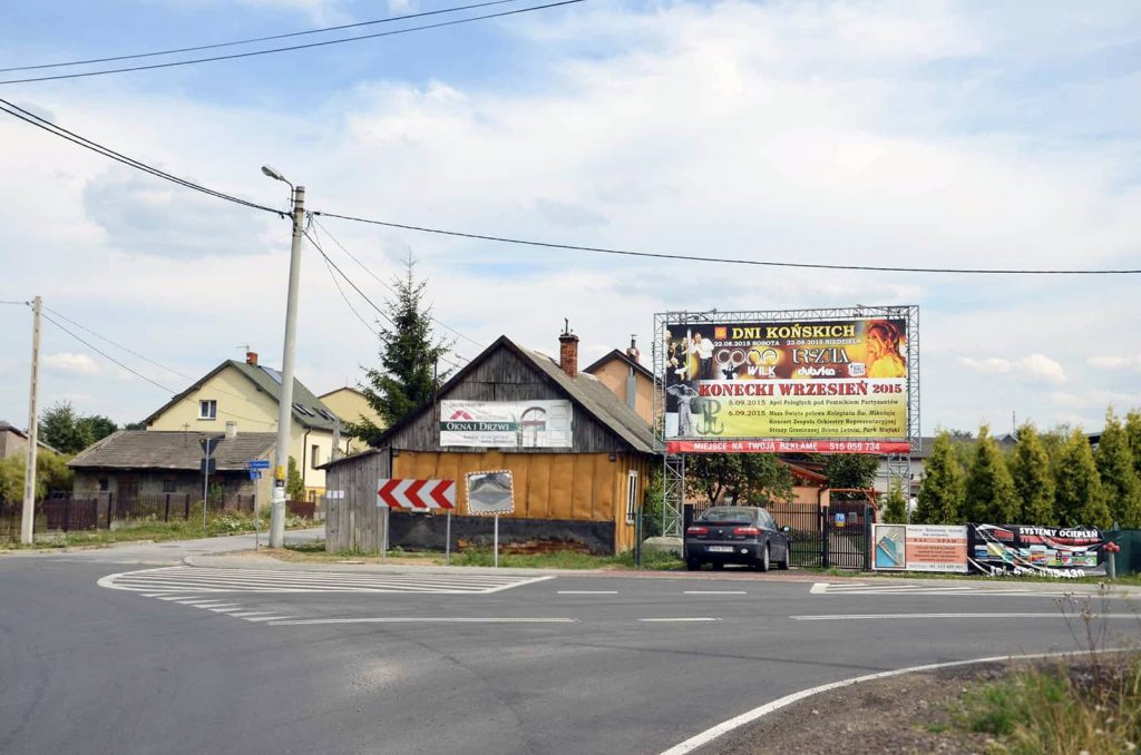 Nośnik reklamy do wynajęcia - billboard Końskie przy drodze krajowej Modliszewice