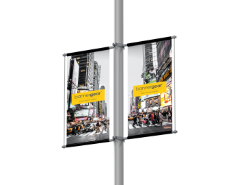 System bannergear™ model Wing Frame - Reklama na oświetleniu ulicznym