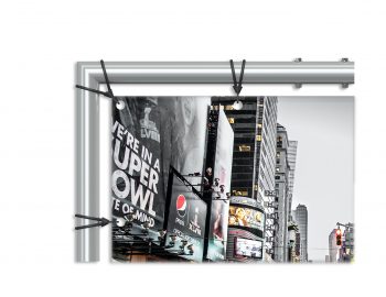 Rama reklamowa model: Banner Tube - reklama Wolnostojąca - Stalowa rama reklamowa